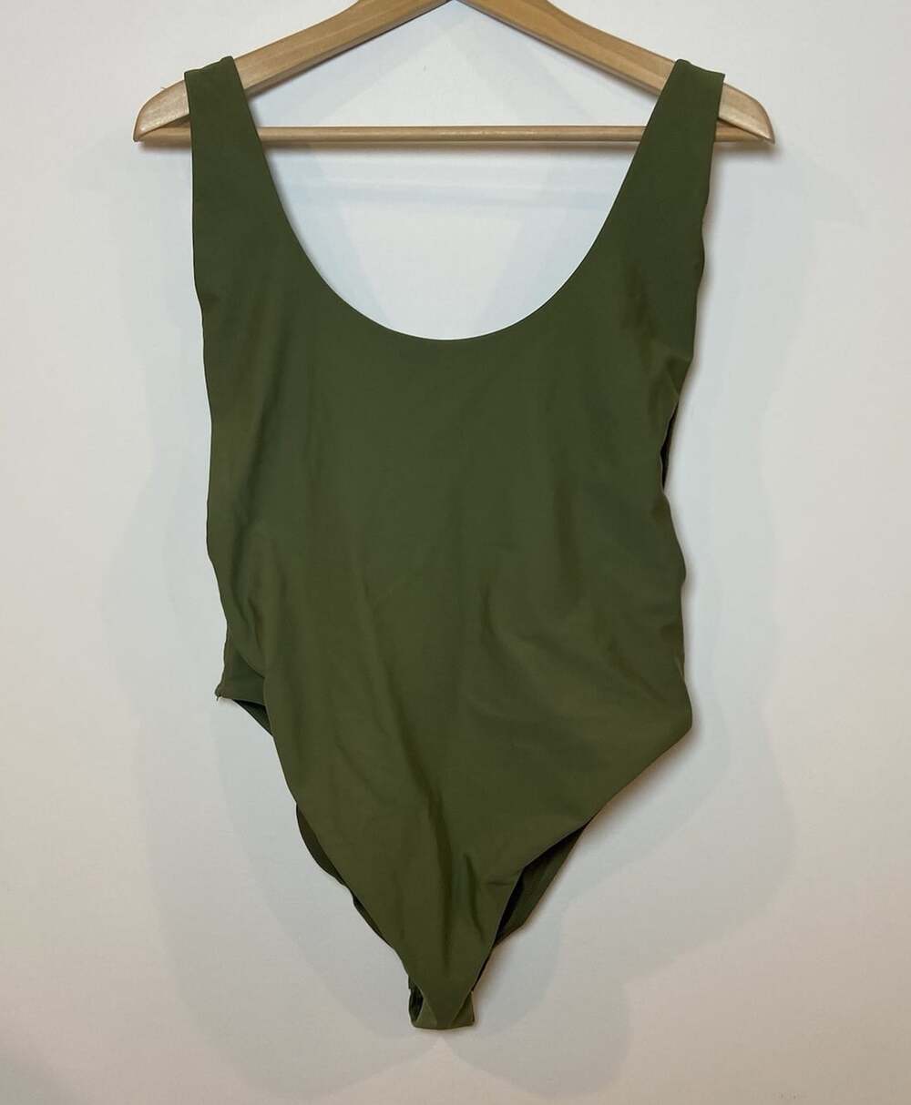 Aerie Bathing Suit Swim One Piece Olive Green XL